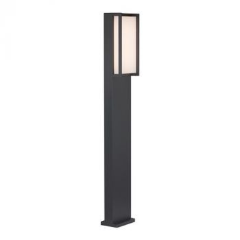 Eurolux O542 42 LED 18W 3000K Aluminium Bollard Light Grey