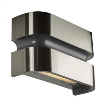 Eurolux O606 Maya 15w 3000k Grey Stainless Steel Wall Light Grey