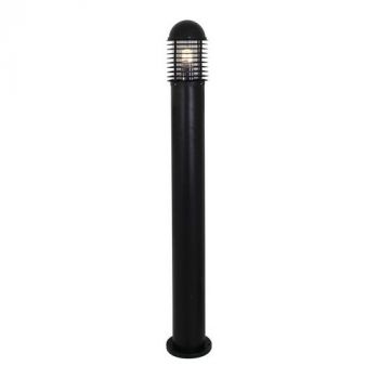 Eurolux O60B Bollard 1.2m Narrow Louvres Black