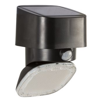 Eurolux O623B Mars 2 Solar and Sensor Wall Light Black