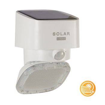 Eurolux O623W Mars 2 Solar and Sensor Wall Light White