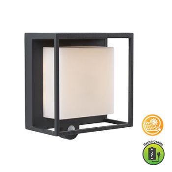 Eurolux O626 Curtis Solar Wall Light and Sensor LED 3W 3000K Grey
