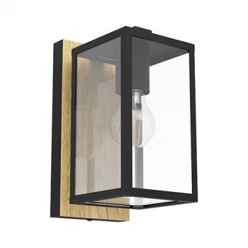 Eurolux O643 Budrone Outdoor Wall Light Black E27 1x40w