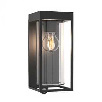 Eurolux O657 Flair 1LT Solar Wall Light with PIR Black