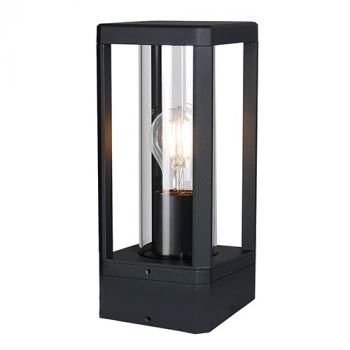 Eurolux O667 Bhok Square Ali Outdoor Post Top with Clear Glass