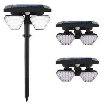 Eurolux O675 Solar Spot/Spike Light Combo Black LED