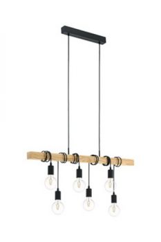 Eurolux P1016 Townshend Pendant 6LT Black