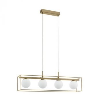 Eurolux P1058 Vallaspra Pendant 4L 40w E14 Champagne/White Champagne/White