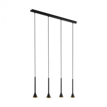Eurolux P1060 Cortaderas Pendant 4L GU10 Black/Gold Black and Gold
