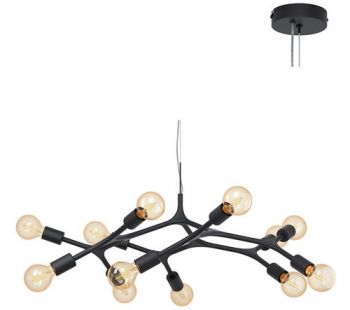 Eurolux P1118 Bocadella Pendant 12L E27 60W Black