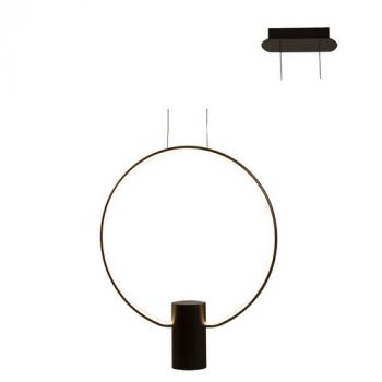 Eurolux P1147B Aurora Round Pendant Black