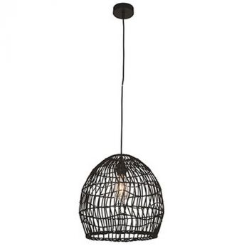 Eurolux WYN-P1279B Nord B-350 Pendant Black Woven Rattan E27 1x60w