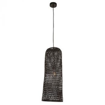 Eurolux P1286B Jellis 250 Pendant Woven Bamboo E27 1x60w Black