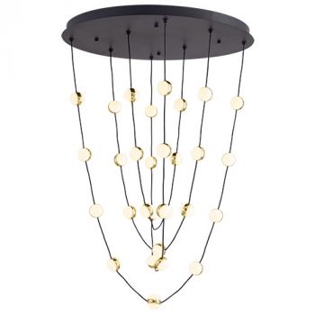 Eurolux P1303B Celestial Sphere Pendant LED 102w 3000K Dimmable