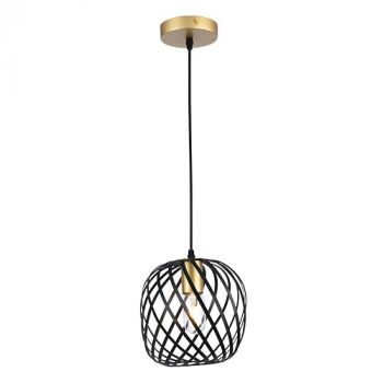 Eurolux P1326 Noir Elegance Small Pendant Black and Gold E27 1x40w