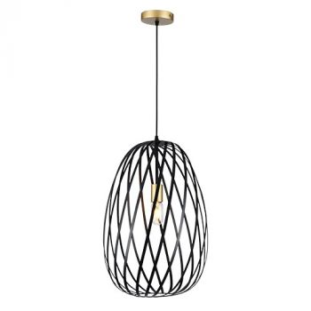 Eurolux P1327 Noir Elegance Medium Pendant Black and Gold E27 1x40w