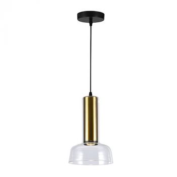 Eurolux P1328 Zenith Glass Pendant Brass GU10 LED 15w
