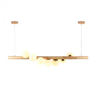 Eurolux P1334 Astral Beam Pendant Wood and White G9 LED 7x3w