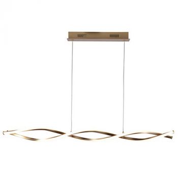 Eurolux P1337 Cresting Wave Pendant Gold and White LED 24w 4000K