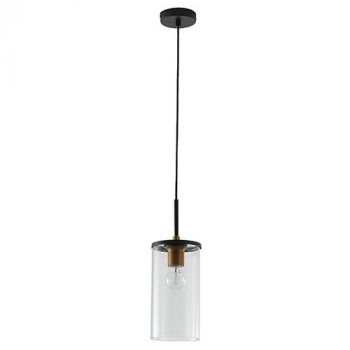 Eurolux P1340 Pendant 130Mm Clear Glass Black/Bronze
