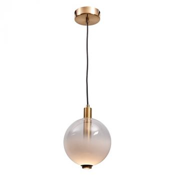 Eurolux P1342 Pendant Glass 200Mm 8W 3000K Gradient White/Gold