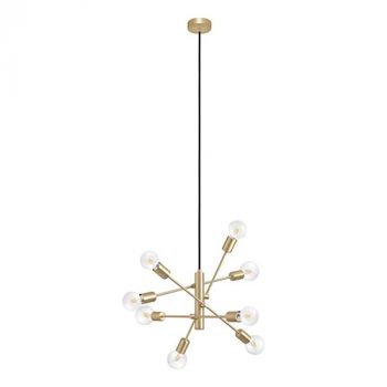 Eurolux P1348 Gradoli 8LT Pendant Brushed Brass