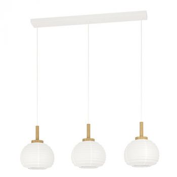 Eurolux P1355 Summerhill 3LT Pendant White/Brown