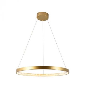 Eurolux P1358 Lustra Ring Crystal Pendant Gold Led 15W 3000K