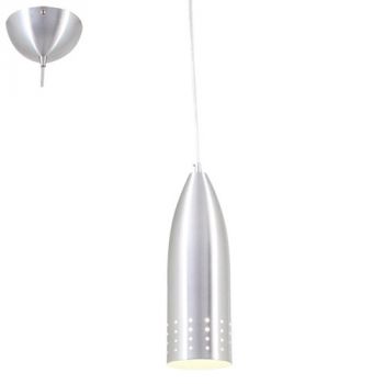 Eurolux P151AL Aluminium Pendant with white inner Silver
