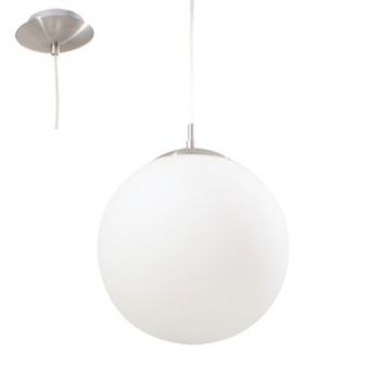 Eurolux P199O Rondo Pendant 250mm 100W E27 Opal Satin Chrome