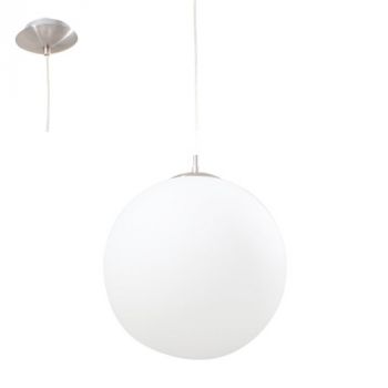 Eurolux P200O Rondo Pendant 300mm 100W E27 Opal Satin Chrome