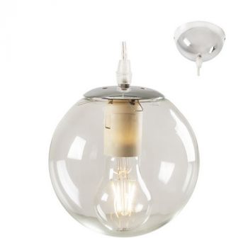 Eurolux P431CH Mercury Pendant 1LT Electroplating in Glass Chrome