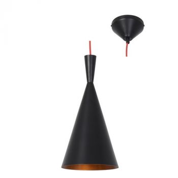 Eurolux P442BG, P442WG Industria Pendant 1LT Black/Gold (190mm) (Multiple Colours/Finishes)