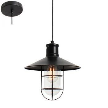 Eurolux P473 Pendant Metal Black (120mm) Black