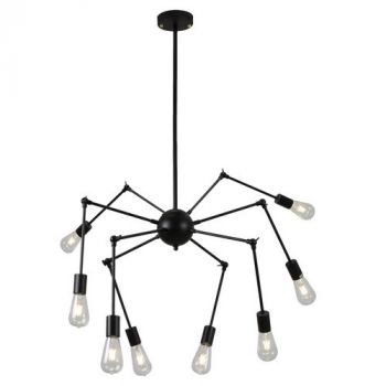 Eurolux P579 Pendant 8Lt Black E27 Black