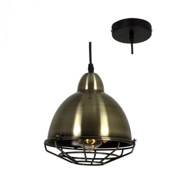 Eurolux P610 Pendant Metal Black Black/Antique Brass