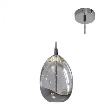 Eurolux P743CH Dew Drop LED Pendant 1 Light Chrome