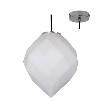 Eurolux P896OP Como Pendant With Glass Opal Chrome Opal