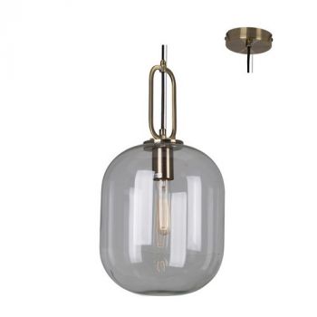 Eurolux P900CL Hallstat Pendant Bronze With Glass 350mm Ancient Bronze Clear