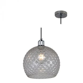 Eurolux P908 Porto Pendant Chrome With Clear Glass Chrome