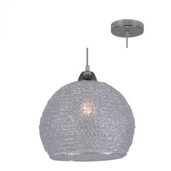 Eurolux P917CL Dawn Pendant Clear E27 40W Chrome