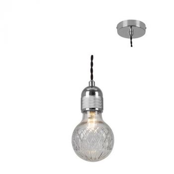 Eurolux P924CH Seville Pendant 5W With Clear Glass Chrome