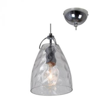Eurolux P931CL Budapest Pendant Chrome With Glass Chrome/Clear
