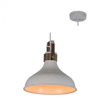 Eurolux P962 Monroe Pendant Metal White And Copper White And Gold