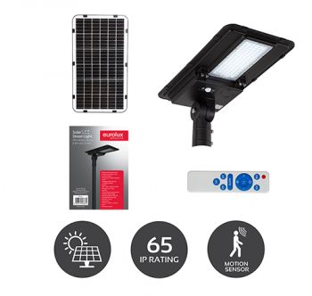 Eurolux PR246 Solar Sensor Light Black LED 6400lm 6000K