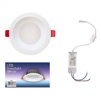 Eurolux PR251 Downlight Ivory White LED 12w CCT and Triac Dimmable