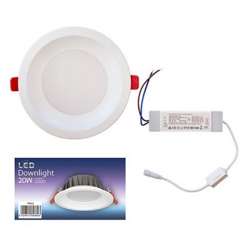 Eurolux PR252 Downlight Ivory White LED 20w CCT and Triac Dimmable