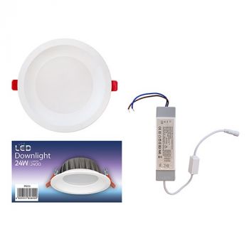 Eurolux PR253 Downlight Ivory White LED 24w CCT and Triac Dimmable