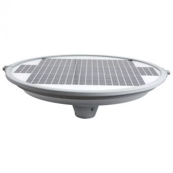 Eurolux PR472 Solar Plaza Street Light 7W 5.5V Black