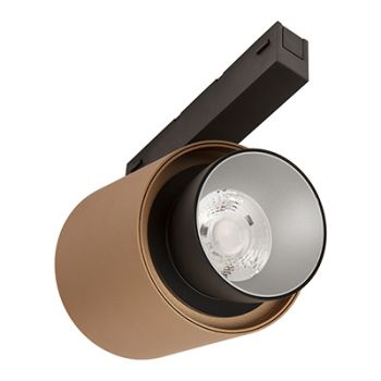 Eurolux PR727D Magnetic Track Spot LED 12W Gold 3000K Dimmable Black & Gold